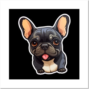 Cute French Bulldog Frenchie Dog Lover Funny Posters and Art